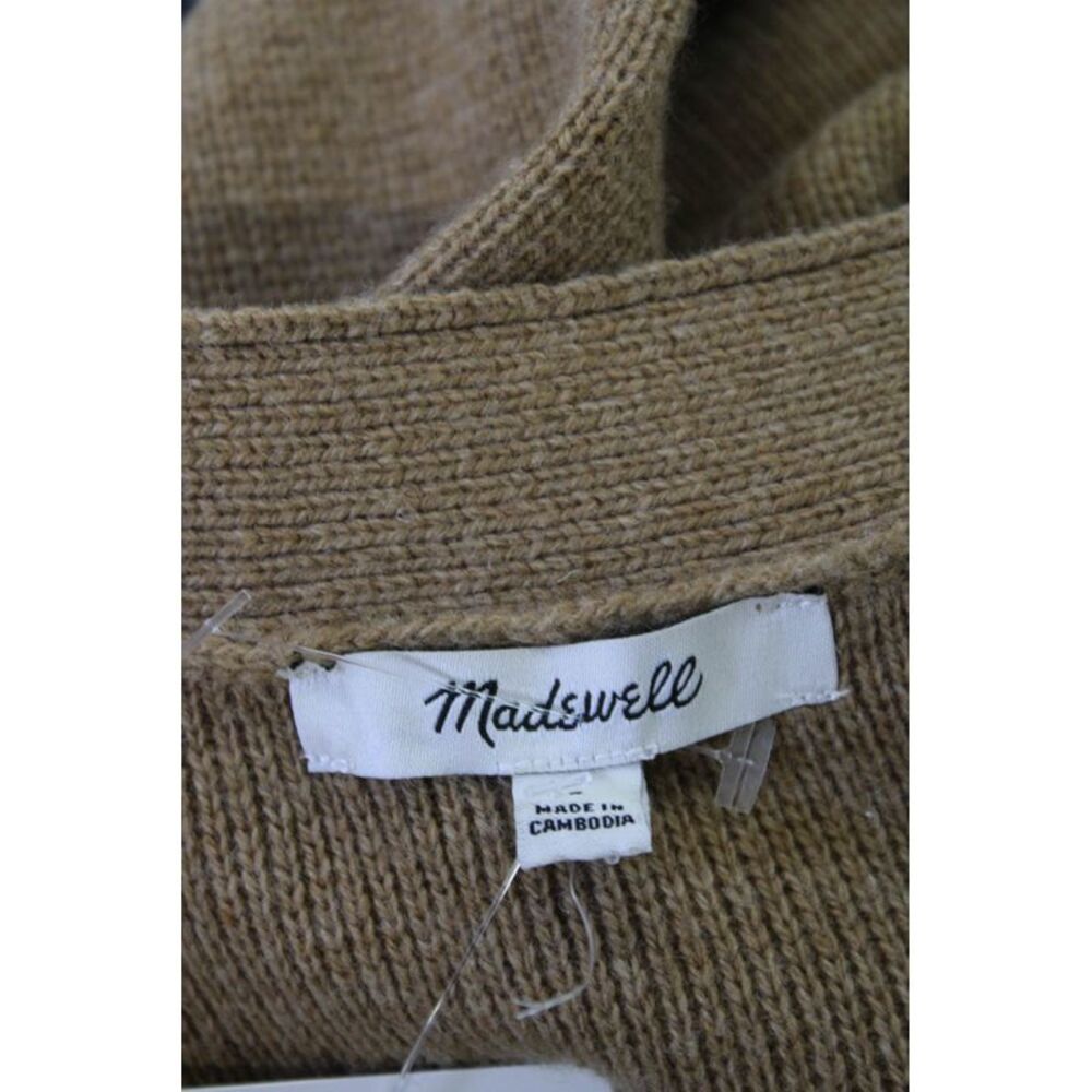 Madewell Womens Wool Long Sleeve Button Cardigan Sweater Brown Size S - Picture 6 of 6